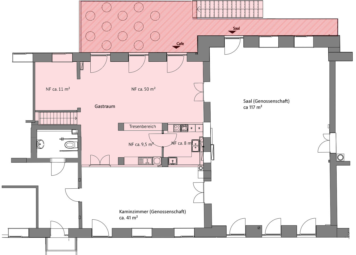 Cafe Grundriss Architektur - Test